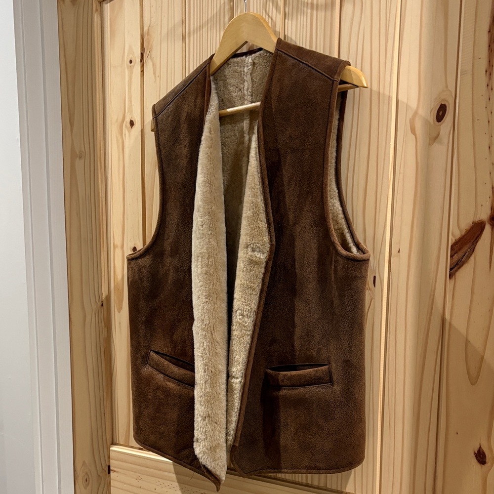 Easton Brown Shearling Vest